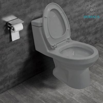 Traditional Single Piece Water Closet Commode Anti Stain Glazed Odor Isolation