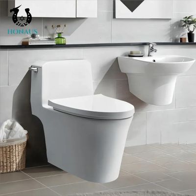 Apartment Hotel S/P Trap One Piece Toilet Bowl Single Flush Square shape