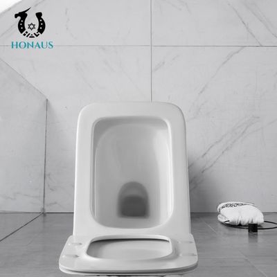 High End European Ceramic Wall Hung Toilet With Rimless Square Shape Water Closets