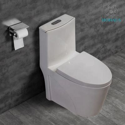 CE Modern Dual Flush Elongated One Piece Toilet Bowl Luxury Smooth Glazed