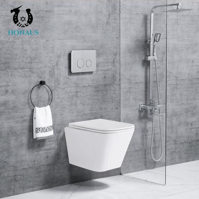 Wall Hung Toilet Using For Concealed Cistern  Ceramic Hung Bathroom Bowl With Seat Cover