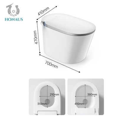 Fashionable Bathroom Toilet Bowl  Modern Smart One Piece Toilet Foot Flush
