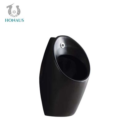 Black Multi Shape Male Standing Urinal Sensor Flush Commercial Urinals