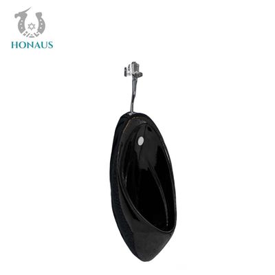 Black Multi Shape Male Standing Urinal Sensor Flush Commercial Urinals