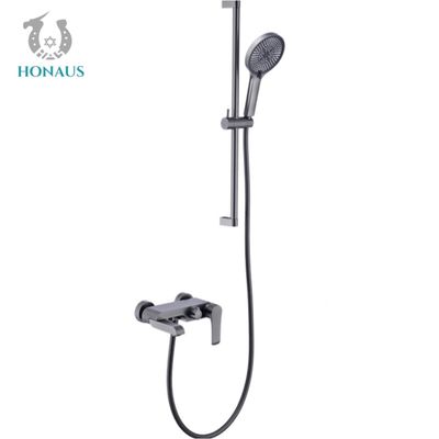 Hotel Grade Bathtub Exposed Wall Mount Shower Faucet External Mixer Shower