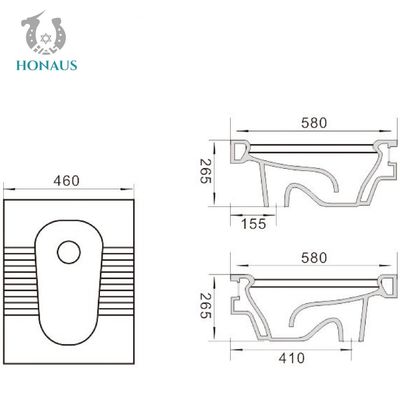 ODM / OEM  White Squatting Pan WC