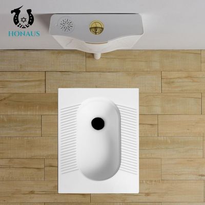 S Trap Commercial Hindware Squatting Pan Toilet Anti Blocking