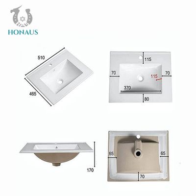 Nordic Minimalist Bathroom Inset Basin Sleek Functional 610*465*170mm