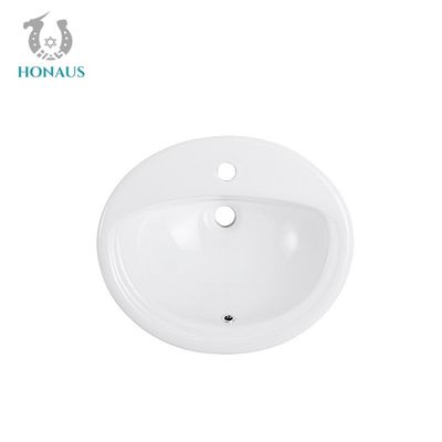 ISO Hotel Oval Semi Inset Basin Undermount Wash Basin Streamlined Surfaces