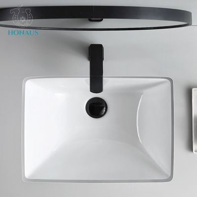 10L-15L Oval Round Bathroom Inset Basin With Overflow Household Hotel Used