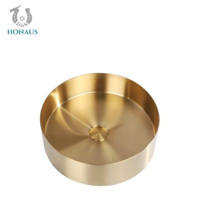 Hotel Multiple Colors SUS304 Above Counter Wash Basin 400mm Countertop Basin