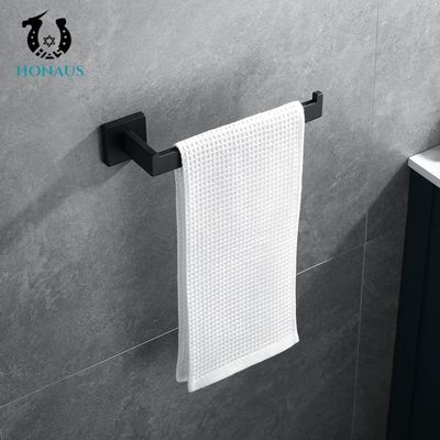 Customized Bathroom Towel Holder Rack With Hooks No Drill Nail Wall Mounted