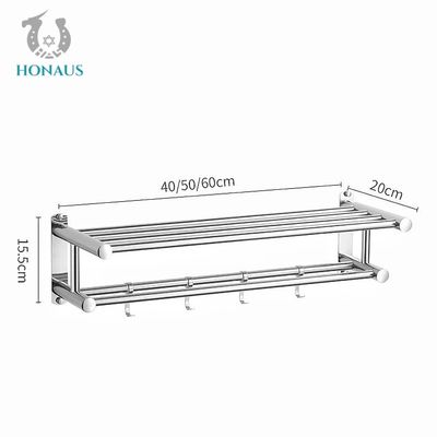 ISO Drill Or Drill Free Towel Bar Stainless Steel Towel Rack Anti Corrosion