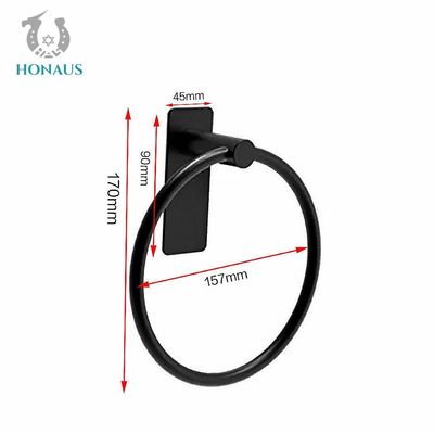 Brushed Bathroom Kitchen Accessories Wall Hanging Towel Ring Max 20KG Capacity