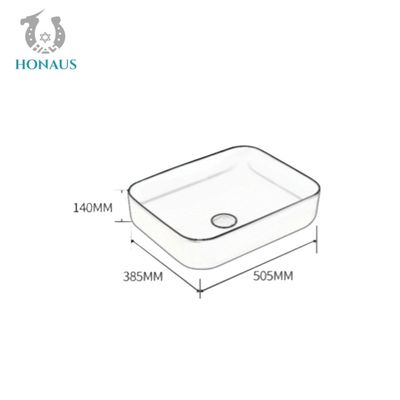 Bathroom Ceramic Countertop Wash Basin Sanitary Ware Handmade Vessel Bowl