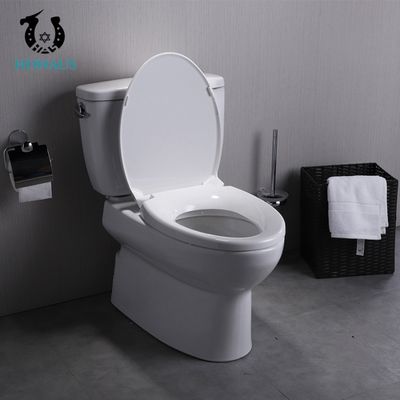 Certified Ceramic Bathroom S/P-Trap Two Piece Toilet Bowl Water Clost Floor Mounted