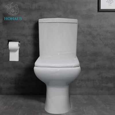 Ceramic Bathroom Sanitary Ware Two Piece Toilet Bowl Anti Bacteria