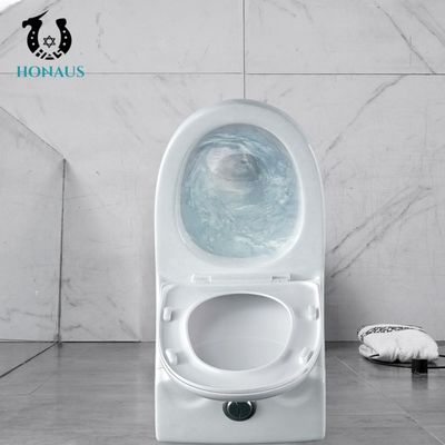 Ceramic Bathroom Sitting One Piece Toilet Bowl Sanitary Ware 250mm Easy Cleaning Inoforos