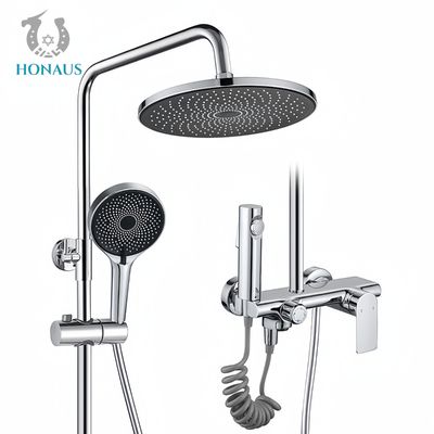 Luxury Stainless Steel Rainfall Shower Head Set Concealed Shower Bath Set