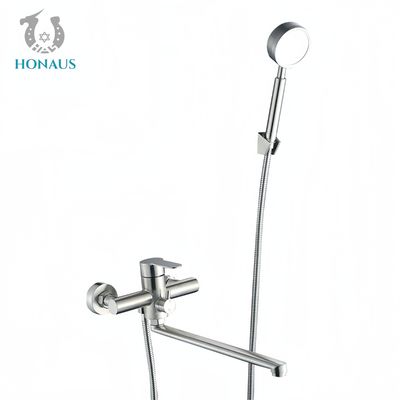 Bathtub Triple Shower Head Set Wall Mounted Rainfall Spray Head