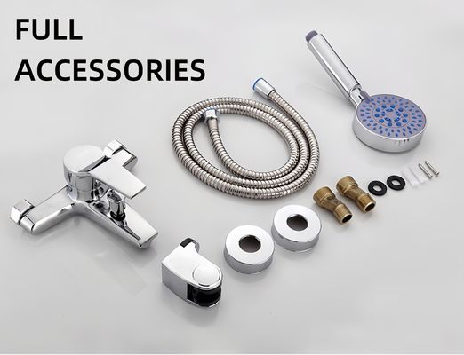 Copper Mixing Valve Shower Set Bathtub Mixer Switch Triple Hot And Cold Water Faucet