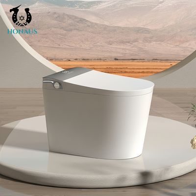 Auto Flush S Trap 200mm Smart Intelligent Toilet Seat Warmer Premium Ceramic White Grey