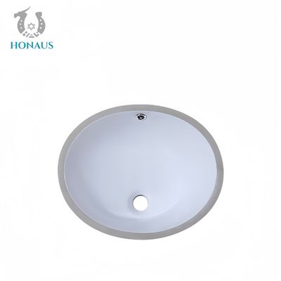 Round Bathroom Inset Basin Ceramic White Nano Glaze Hotel 210mm Depth