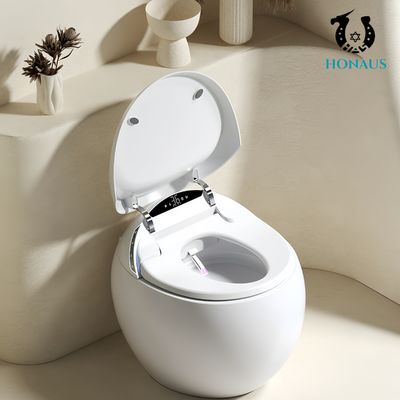 Egg Shape Smart Intelligent Toilet Side Button Full Functions Luxury Hotel Water Saver