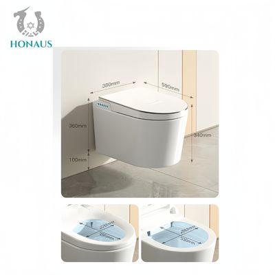 Wall Mounted Smart Intelligent Toilet Remote Control Small Bathroom Hotel P Trap