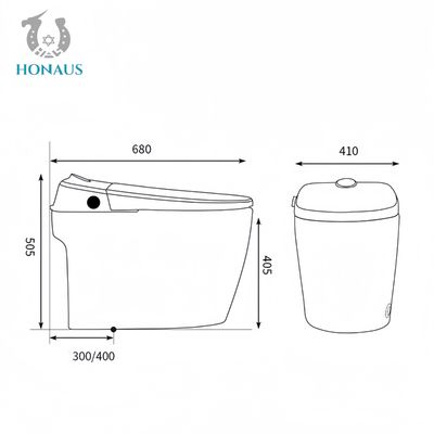 Luxury Smart Intelligent Toilet Multi Function Auto Flush