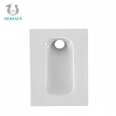 620*450*190mm Squatting Pan Ceramic Without Cistern Front Back Flush