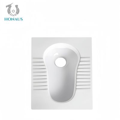 530*430*190/230mm Ceramic Squatting Pan Toilet Without S Bend Anti Slip