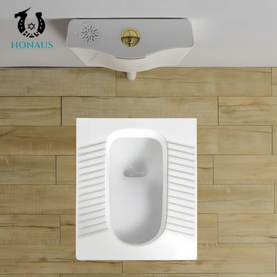 OEM Squatting Pan Toilet Premium Ceramic 530*430*190/230mm Accessories Included