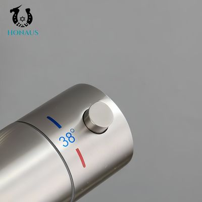 Wall Mounted Exposed Valve Showers 304 Stainless Steel Thermostatic Two Outlets