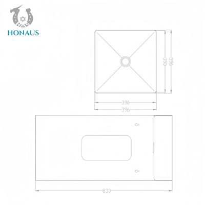 Modern Full Pedestal Wash Basin Stainless Steel Luxury Hotel Apartment Polished