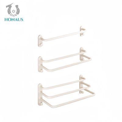 Euro Bathroom Shower Accessories Three Pieces Towel Rack Electroplated Aluminum Alloy