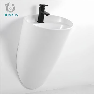 Art Design Bathroom Wall Hung Bain Strong Ceramic Round High Level Hotel White