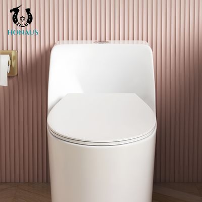Premium Ceramic One Piece Toilet Bowl Luxury Design Round Dual Flush Factory Sale