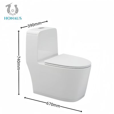 Square High Quality Ceramic One Piece Toilet Bowl S Trap 300mm Factory Sale