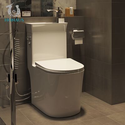 Multi Function White Ceramic One Piece Toilet Bowl & Basin Water Saver Hotel Use S Trap
