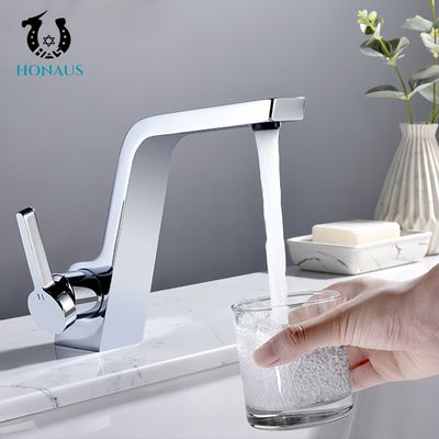 Modern Design Wash Basin Faucet Premium Brass Body Electroplated Gravity Died