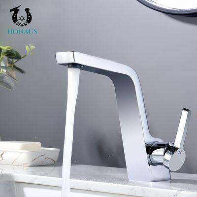 Modern Design Wash Basin Faucet Premium Brass Body Electroplated Gravity Died