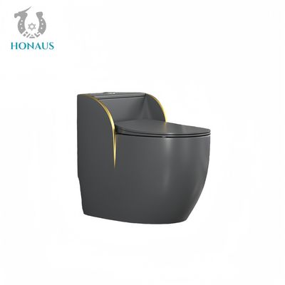 Multi Color Ceramic One Piece Toilet Bowl Luxury Design Hotel Modern Bathroom Use