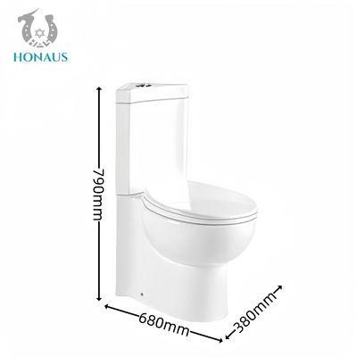 Corner Two Piece Toilet Bowl Small Bathroom High Quality White Ceramic Space Saver