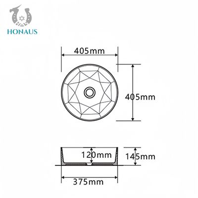 Modern Bathroom Countertop Basin Premium Quality Ceramic Red Art Basin Round