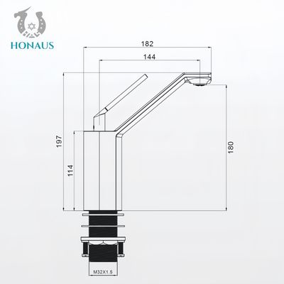 Luxury Wash Basin Faucet Chrome Electroplated Surface Copper Body Ceramic Valve