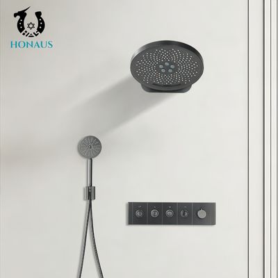 Modern Concealed Valve Showers Four Outlets Thermostatic Easy Maintenance