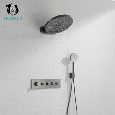 Modern Concealed Valve Showers Four Outlets Thermostatic Easy Maintenance