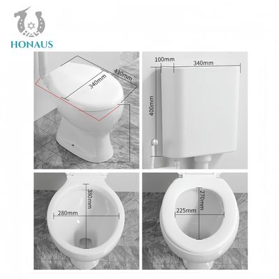 Simple Two Piece Toilet Bowl Manufacturer Direct Ceramic Body Separated Tank