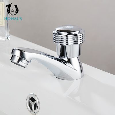 Practical Wash Basin Faucet Zinc Body Chromed Surface Cold Water Single Handle